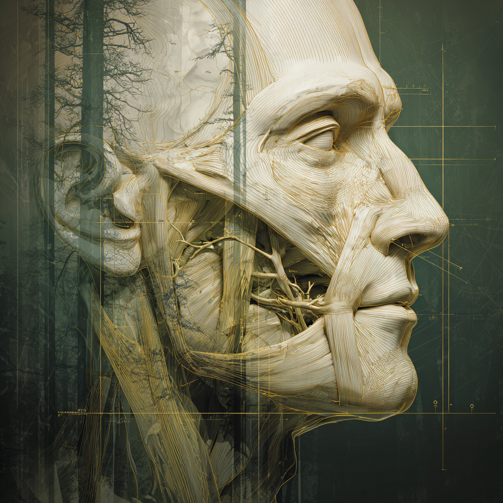 Anatomia Detalhada da Face